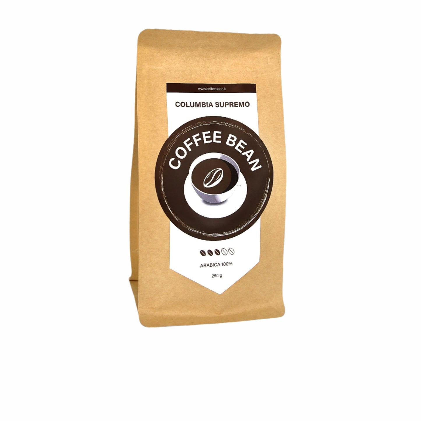 Išbandykite aukščiausios kokybės Kolumbijos kavos pupelės - "Columbia Supremo"! Ši šviežiai skrudinta, vidutinio skrudinimo kava pasižymi sodriu skoniu ir aromatu. Jos saldus šokolado, karamelės ir obuolių, uogų skonio natos tikrai jus sužavės. Mėgaukitės šia autentiška Kolumbietiškos kavos patirtimi!