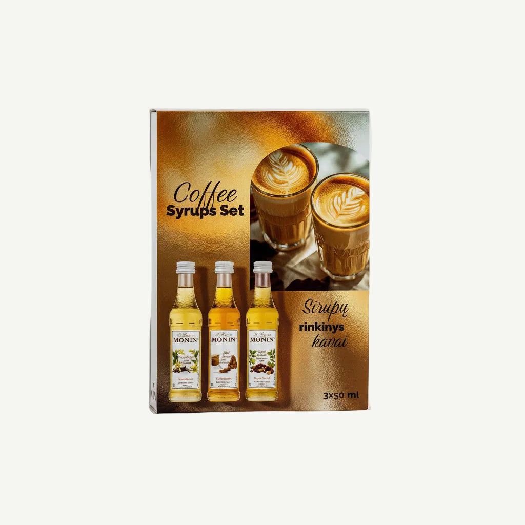 Sirupų rinkinys MONIN kavai (50mlx3)