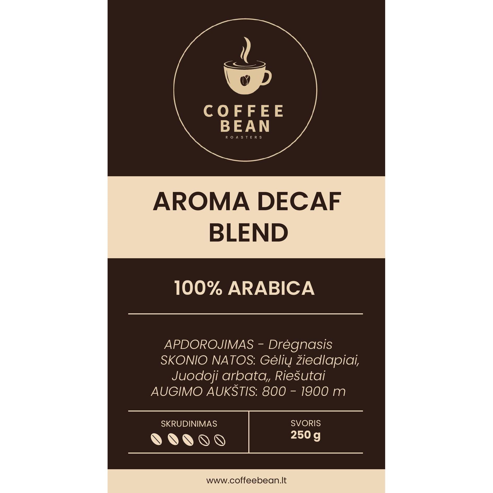AROMA DECAF BLEND (COFFEE WITHOUT CAFFEINE)