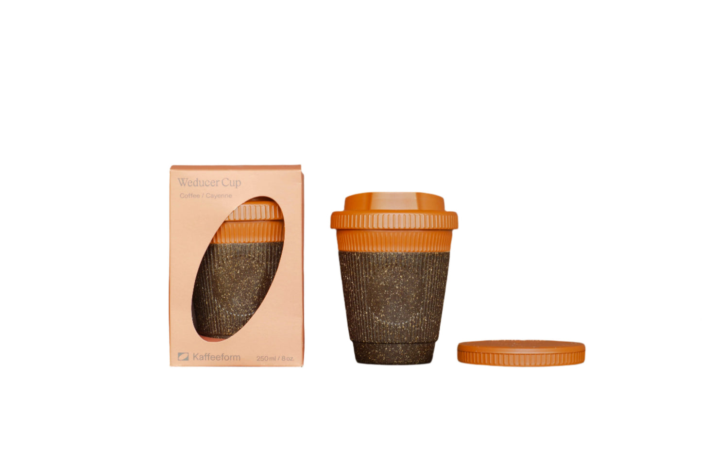 Reusable cup made of coffee grounds Weducer