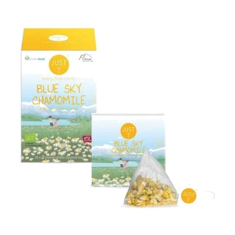 JUST T ekologiška žolelių arbata Blue Sky Chamomile, 20 piramidžių pakuotė