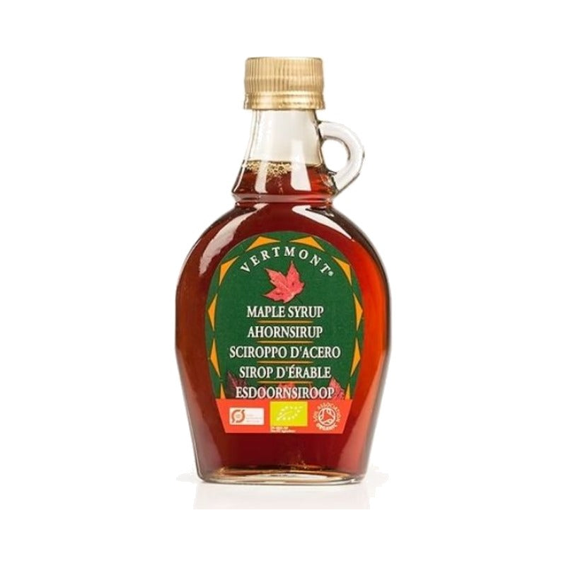 Ekologiško klevų sirupo 187 ml stiklinis buteliukas