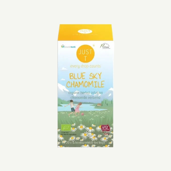 JUST T ekologiška žolelių arbata Blue Sky Chamomile, 20 maišelių pakuotė