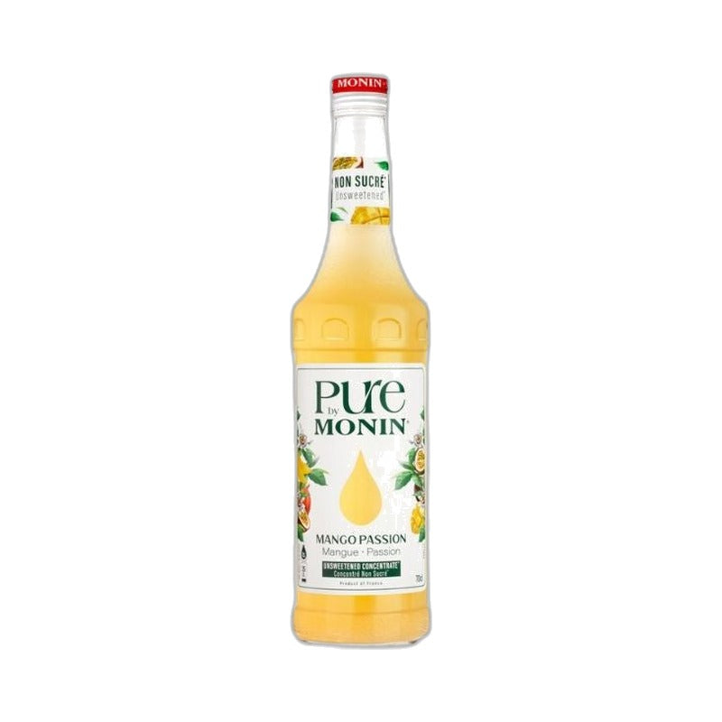 Mangų ir pasiflorų koncentratas Monin Pure, 0,7 l – butelis