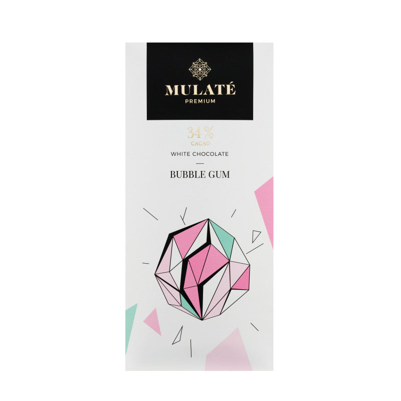 Mulate Premium Bubble Gum baltasis šokoladas, 90 g plytelė