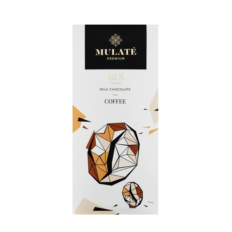 Mulate Premium Coffee pieninis šokoladas, 90 g plytelė