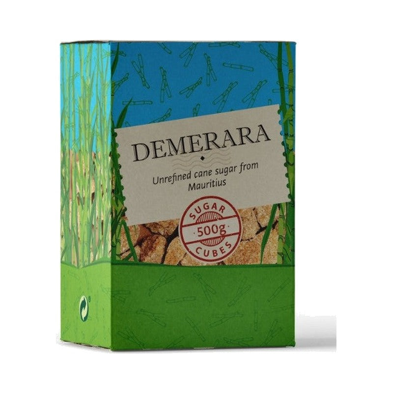Rudasis cukrus kubeliais Rough Cut Demerara, 500 g pakuotė