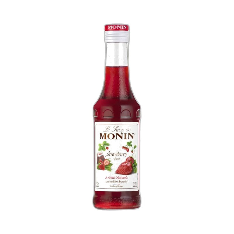 Sirupas Monin braškių skonio, 0,25 l – butelis