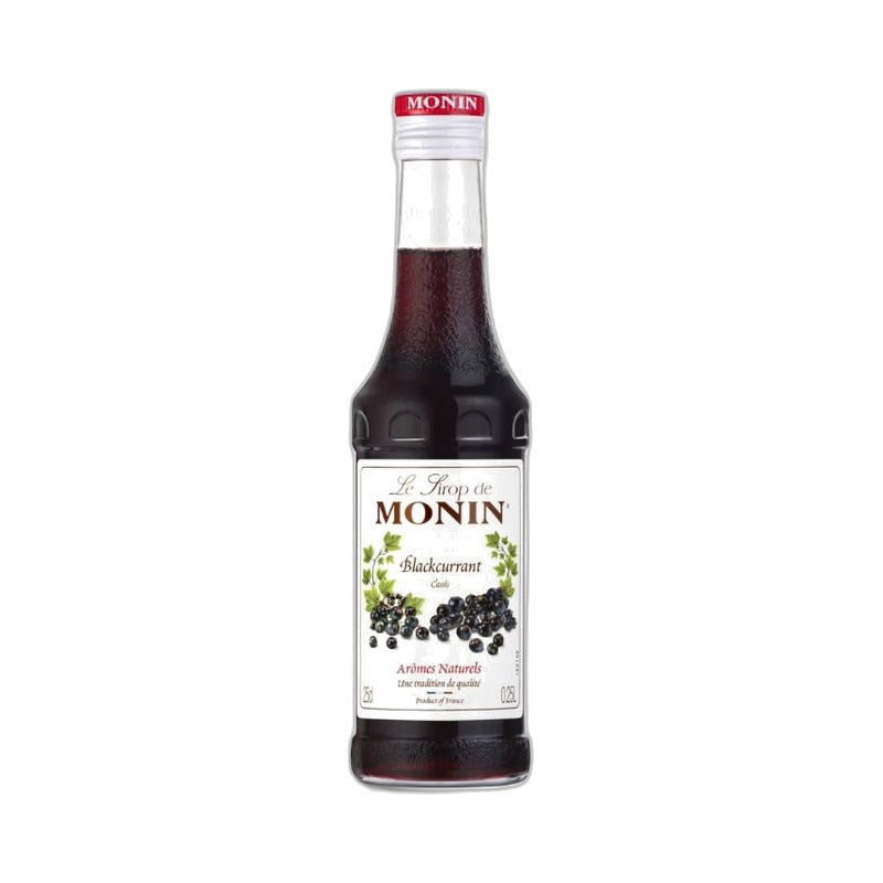Sirupas Monin juodųjų serbentų skonio, 0,25 l – butelis