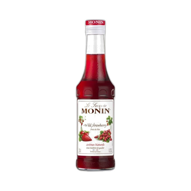 Sirupas Monin žemuogių skonio, 0,25 l – butelis